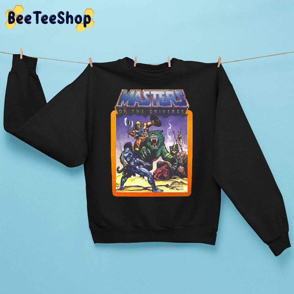 Vintage Masters Of The Universe Battle Scene With Skeletor Trending Unisex Sweatshirt