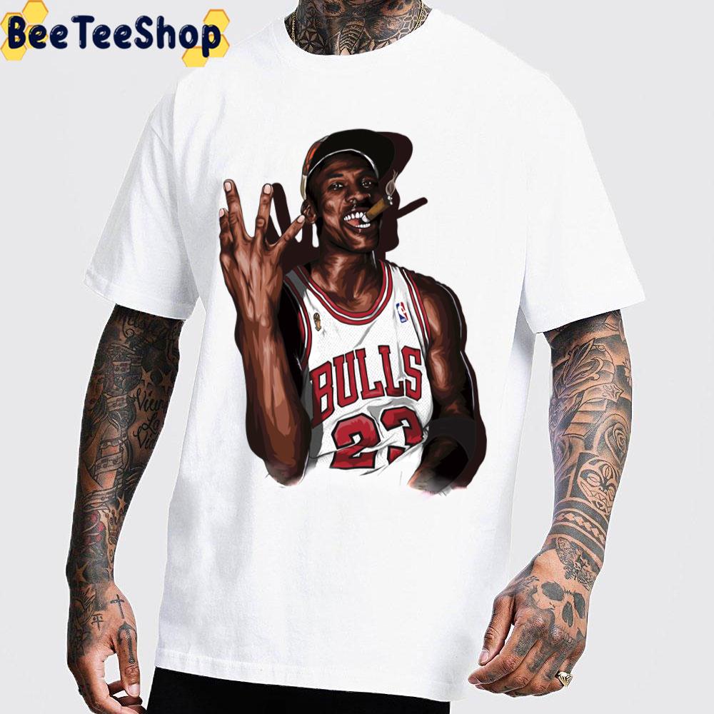 Vintage Michael Jordan Three Peat Trending Unisex T-Shirt - Beeteeshop