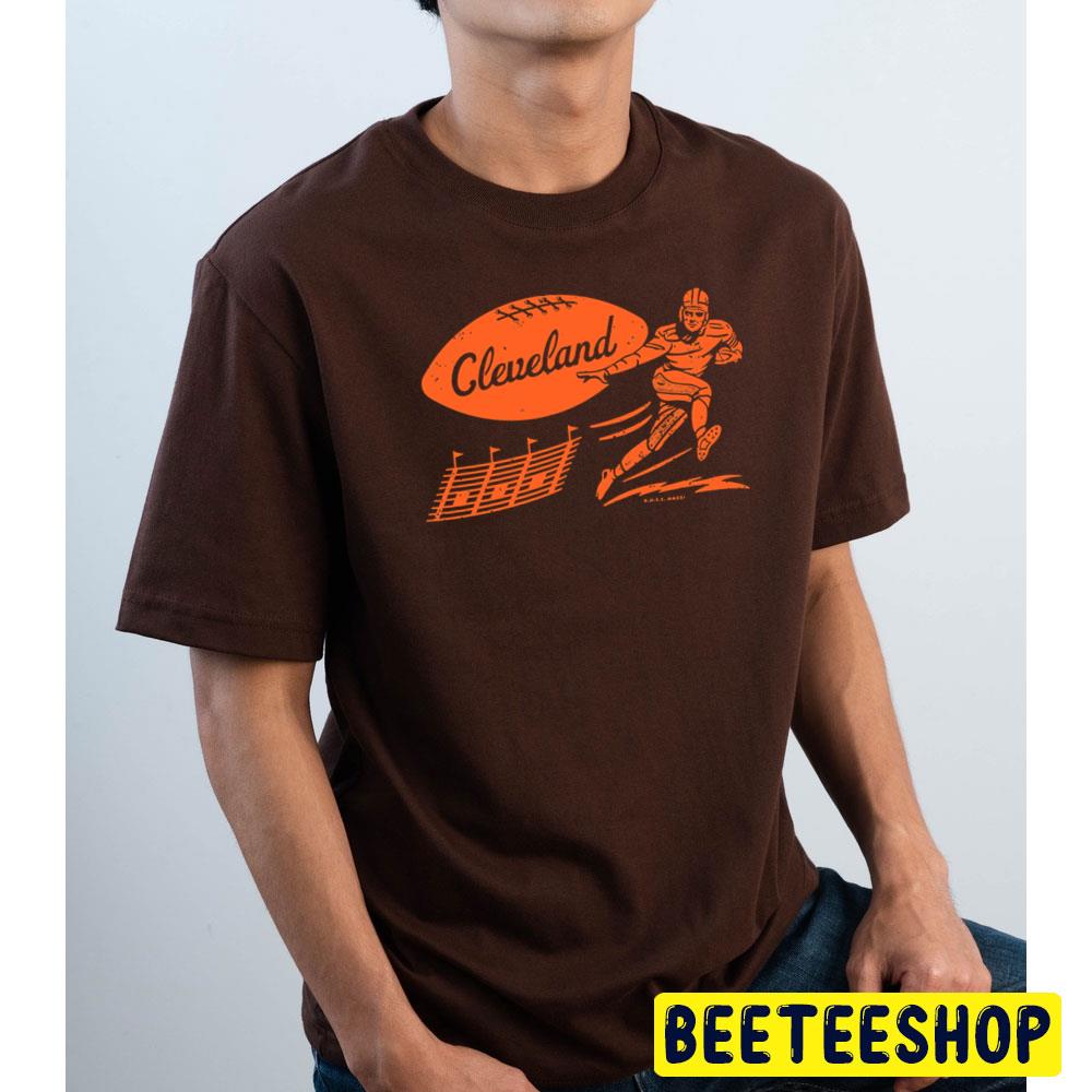 Vintage Orange Cleveland Browns Football Trending Unisex T-Shirt