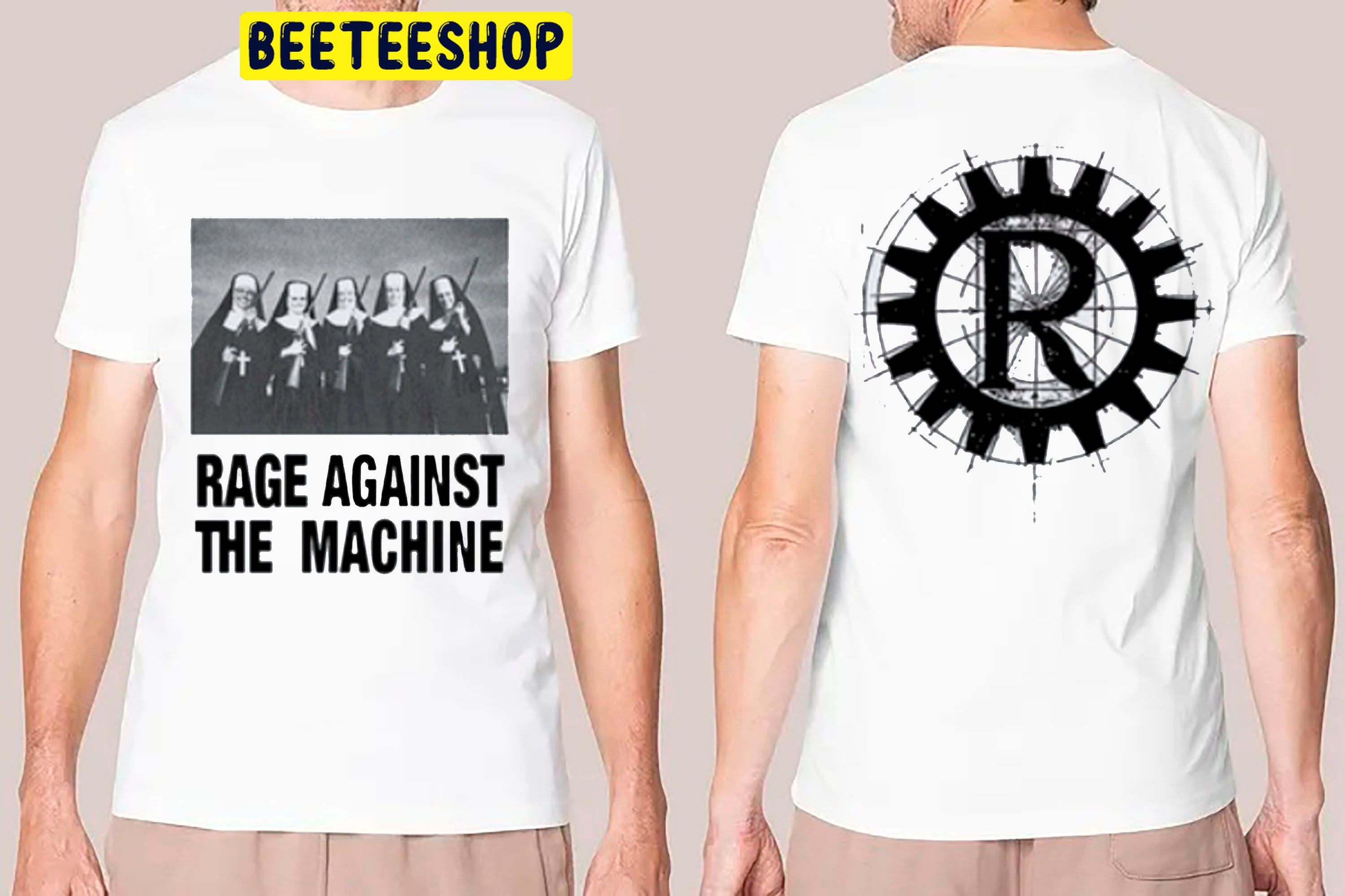 Vintage Rage Against The Machine Nuns And Guns Double Side Unisex