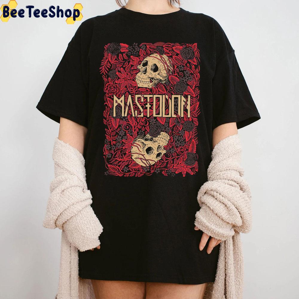 Vintage Skull Flower Mastodon Band Unisex T-Shirt