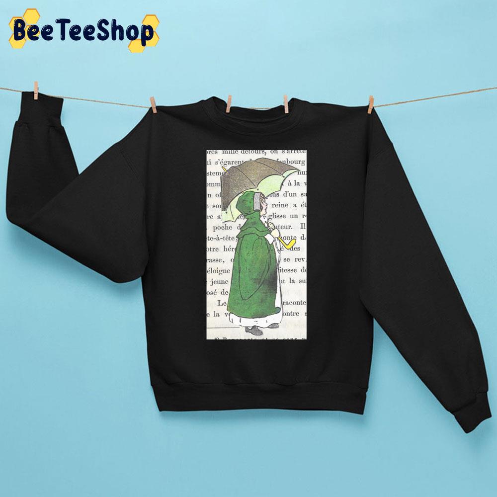 Vintage Umbrella Girl Unisex Sweatshirt