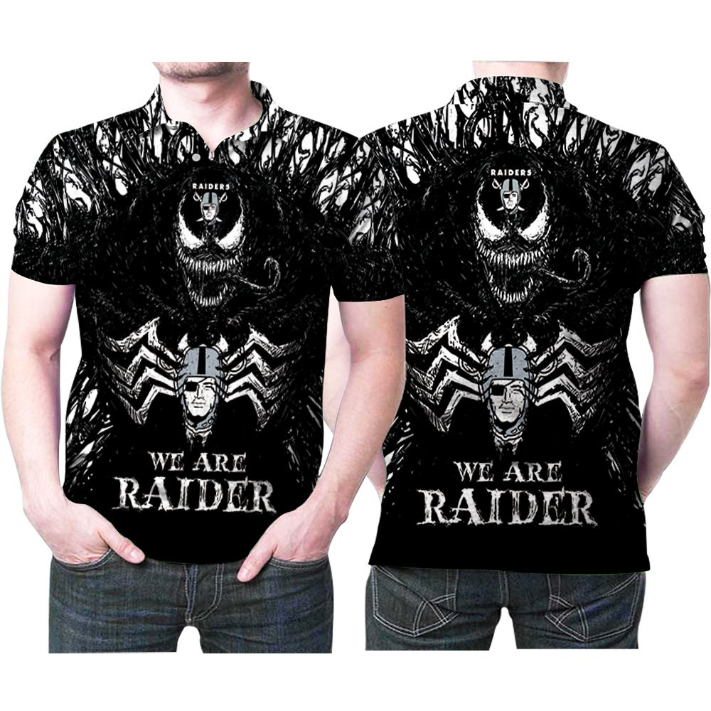 We Are Raiders Venom Las Vegas Raiders 3D All Over Print Polo Shirt