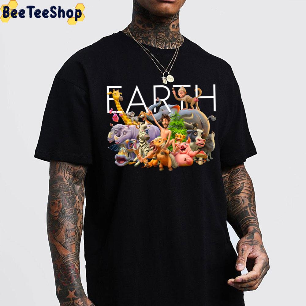 We Love The Earth Animated Animals Trending Unisex T-Shirt