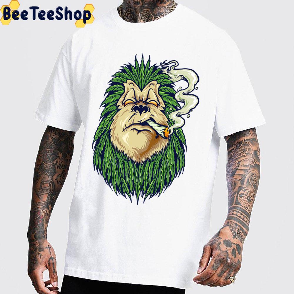 Weed Hit Monkey Trending Unisex T-Shirt