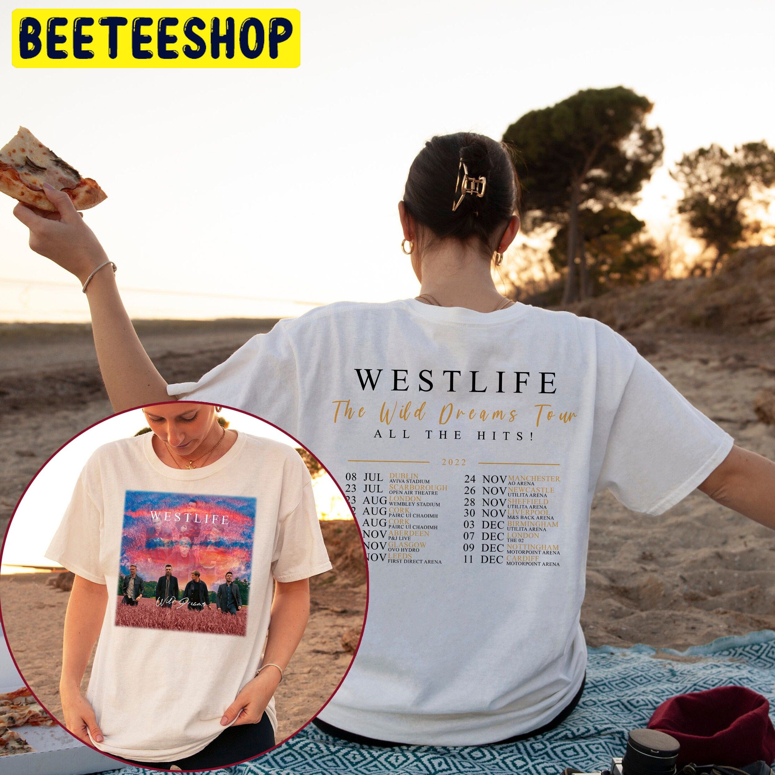 Westlife The Wild Dreams Tour Concert 2022 Art Double Side Unisex T-Shirt