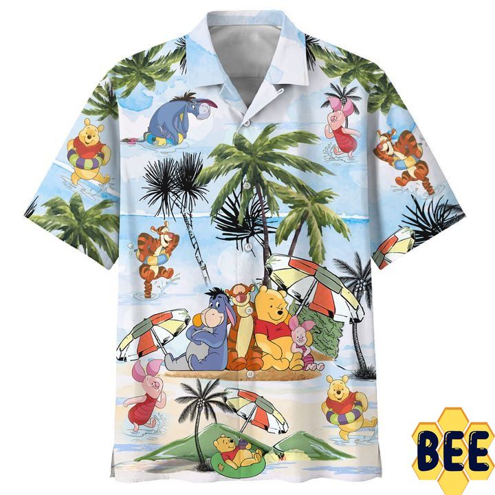 Winnie The Pooh Summer Time Trending Hawaiian Shirt