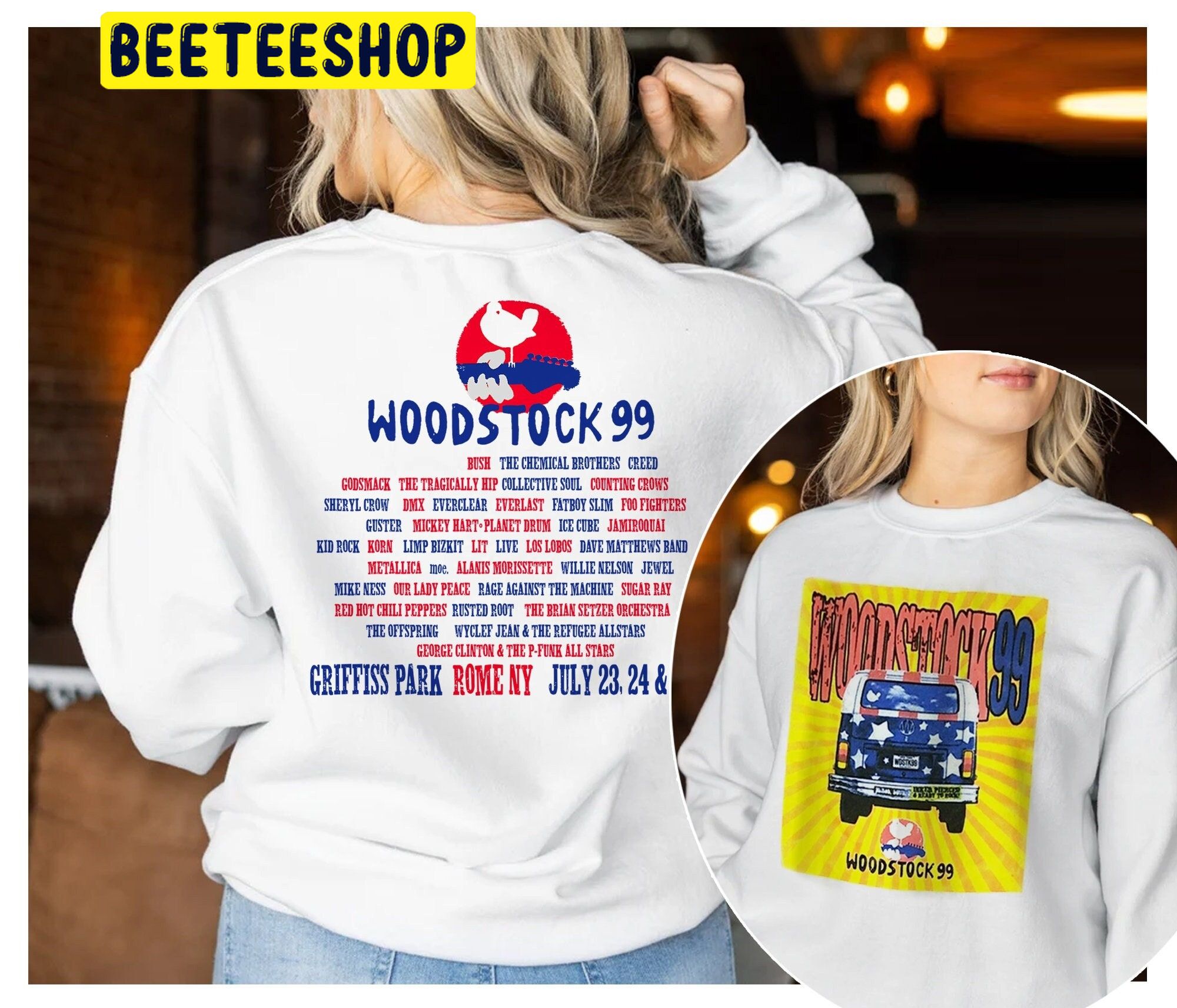 Woodstock 99 Festival Double Side Unisex Shirt