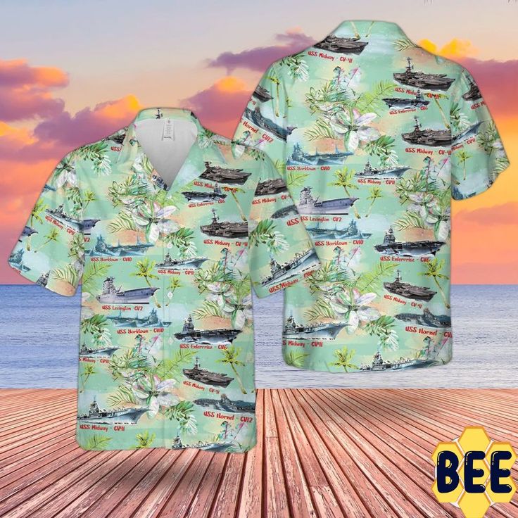 Wwii U.S. Navy Aircraft Trending Hawaiian Shirt