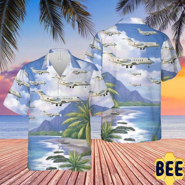 Xojet Bombardier Bd-100-1a10 Challenger 300 Trending Hawaiian Shirt