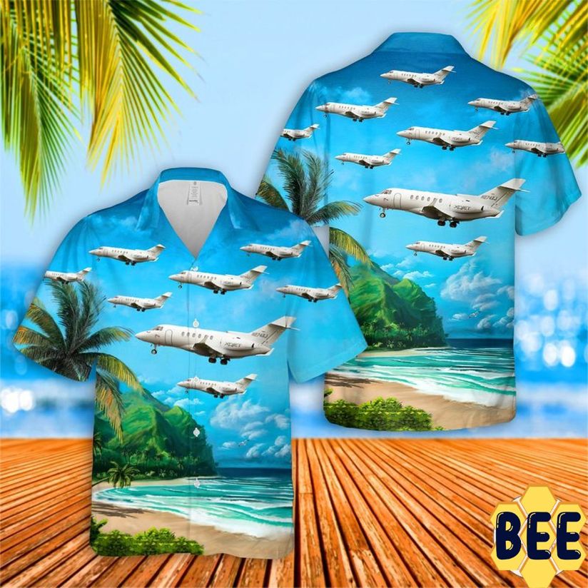 Xojet Raytheon Hawker 800xp Trending Hawaiian Shirt