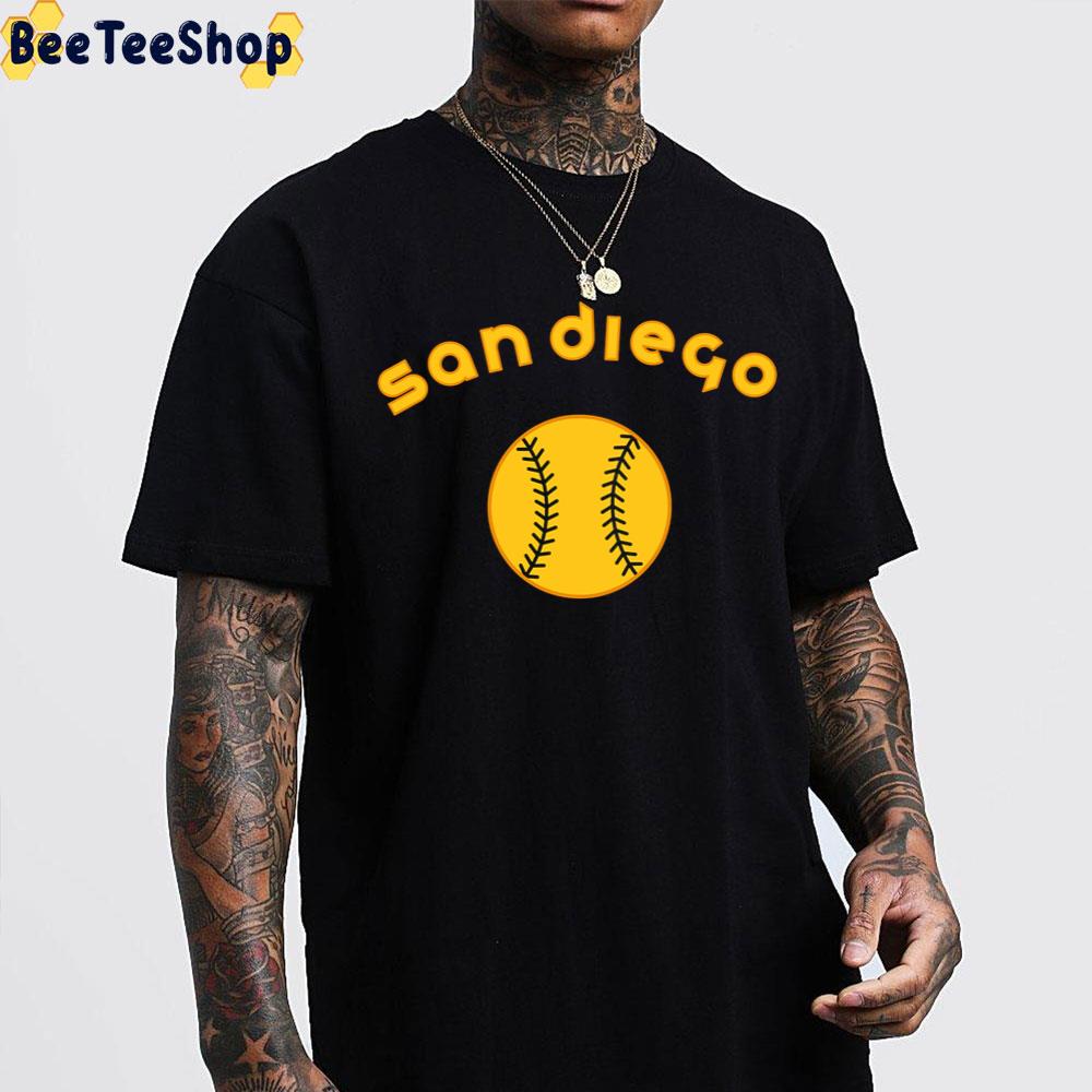 Yellow Art San Diego Baseball Trending Unisex T-Shirt