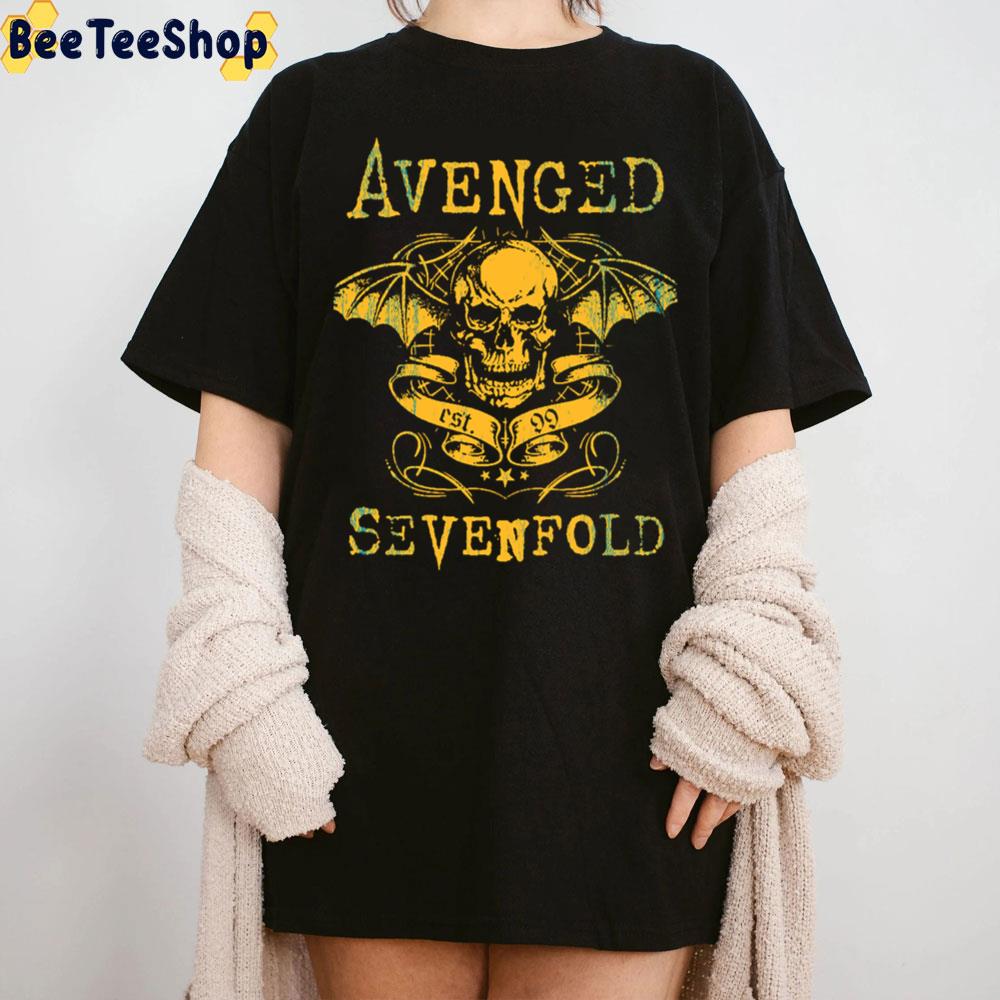 Yellow Vintage Avenged Sevenfold Band Trending Unisex T-Shirt