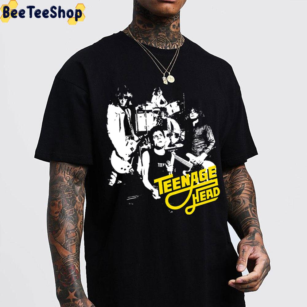 Yellow White Vintage Teenage Head Band Unisex T-Shirt