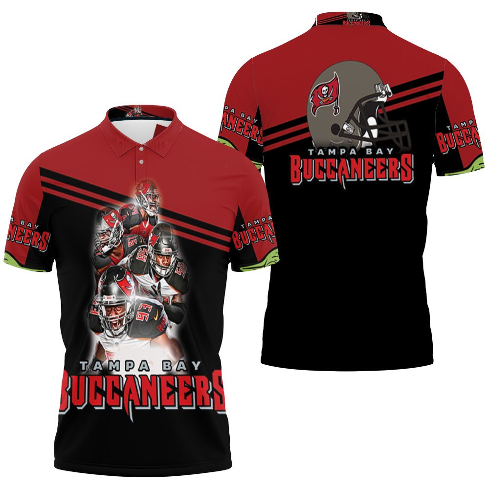 Yoda Tampa Bay Buccaneers Green Helmet Nfc South Division Champions Super Bowl 2021 3D All Over Print Polo Shirt