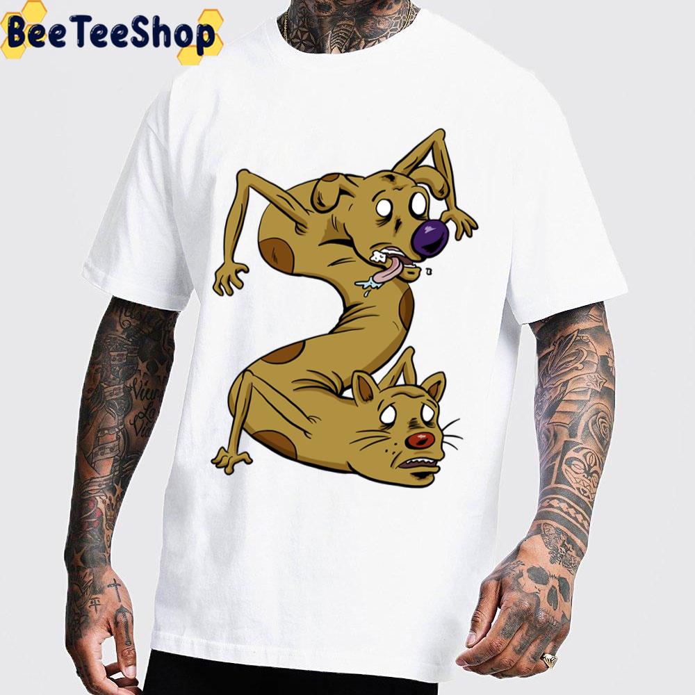 Zombie Catdog Cartoon Cute Trending Unisex T-Shirt