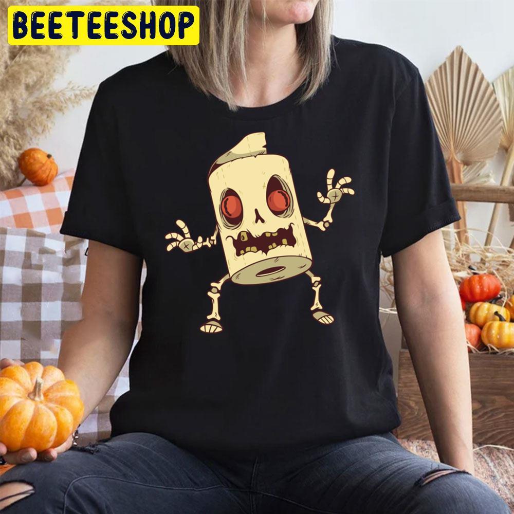 Zombie Toilet Paper Monster Halloween Unisex T-Shirt