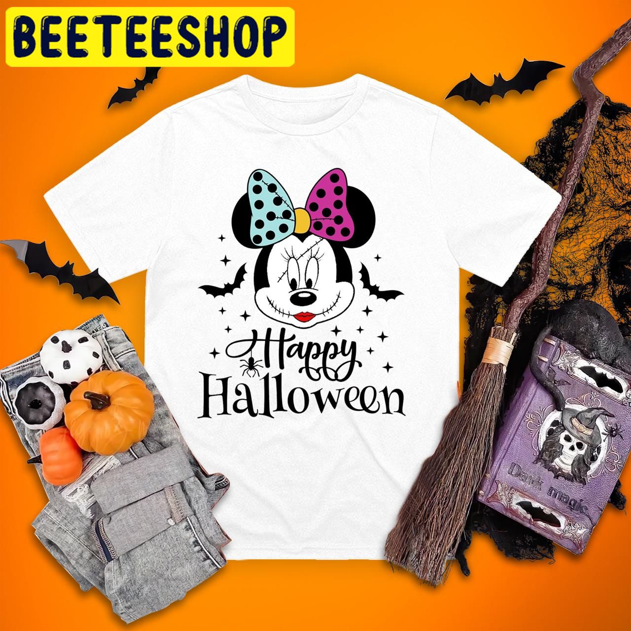 2022 Minnie Mouse Minnie Scary Halloween Trending Unisex T-Shirt