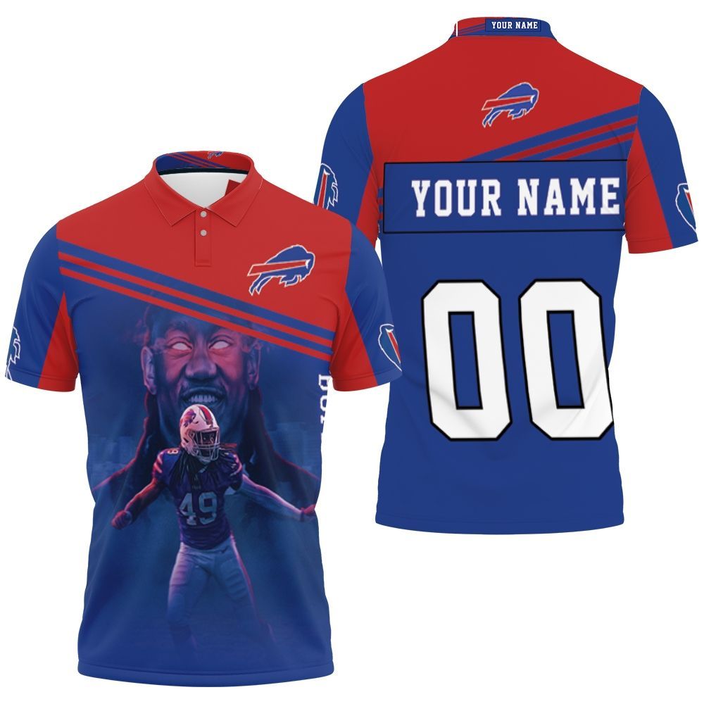 49 Tremaine Edmunds 49 Buffalo Bills Great Player 2020 Nfl Season Personalized 3D All Over Print Polo Shirt