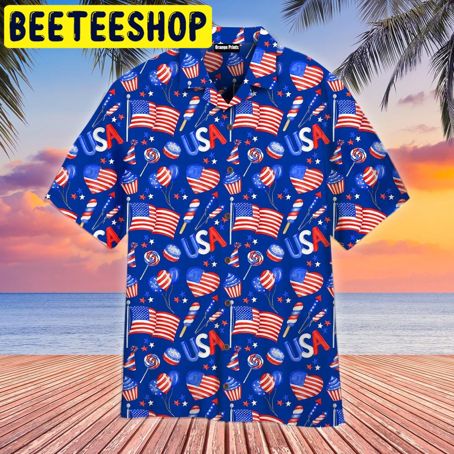 4th Of July Independence Day America Festive Hawaiian Shirt