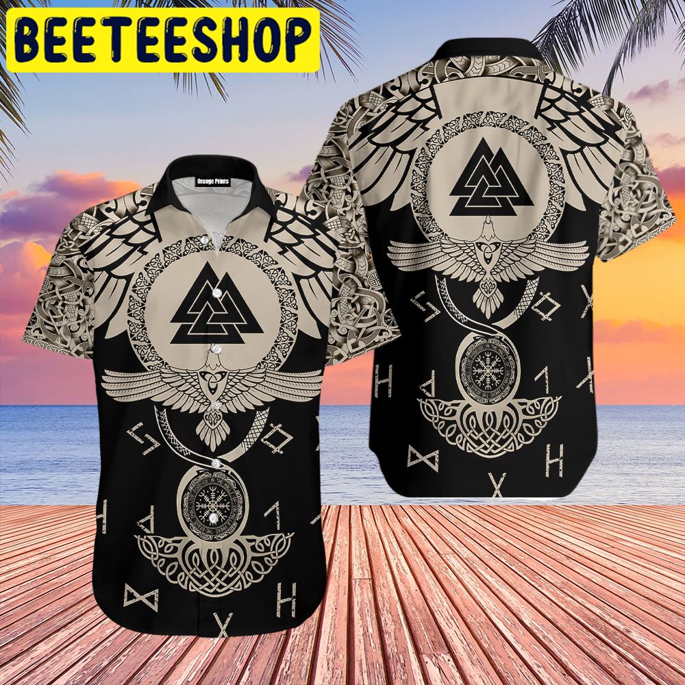 80s Style Viking Hawaiian Shirt