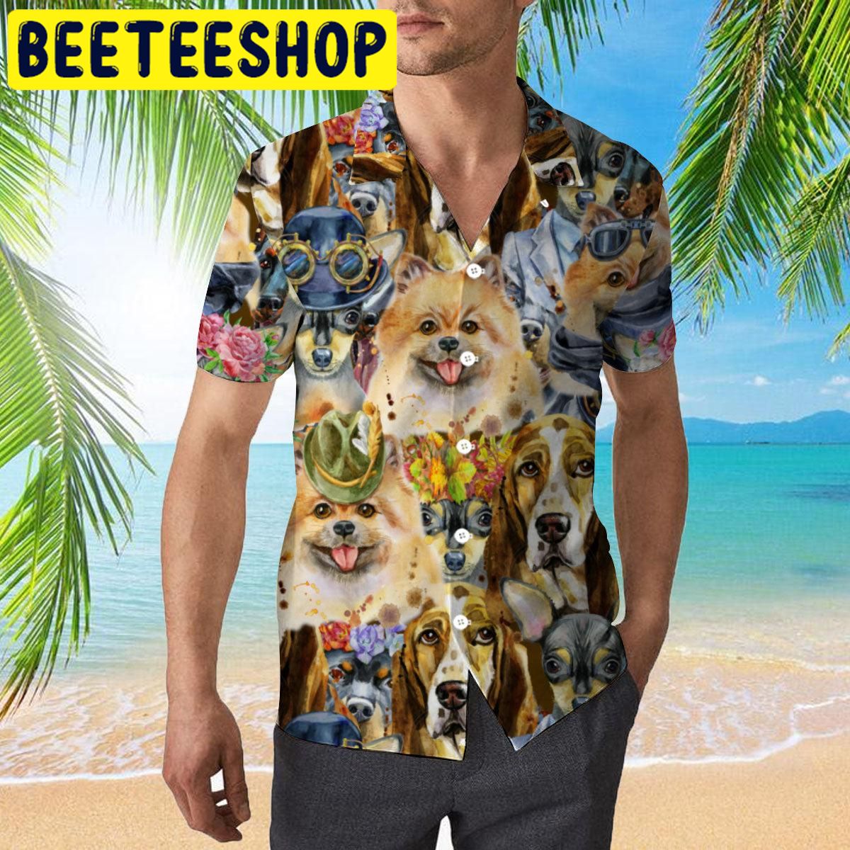 A Lot Of Cute Dogs Hawaiian Shirt - Beeteeshop