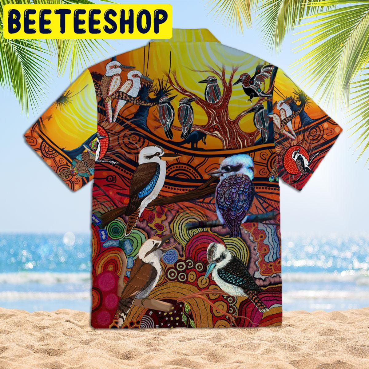 Pride West Coast Eagles Aboriginal Dot Painting Hawaiian Shirt - Listentee