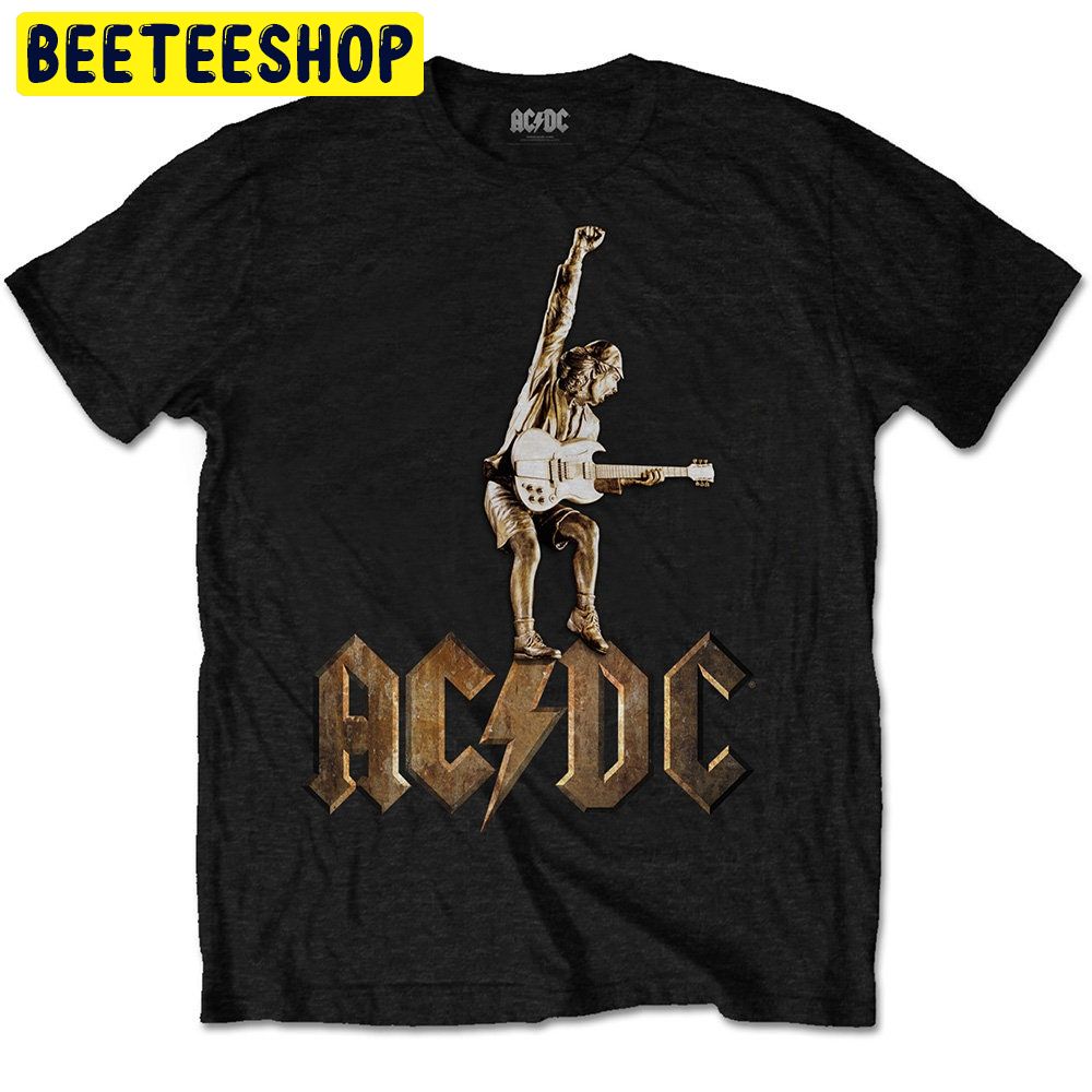 Acdc Angus Young Statue Rock Music Trending Unisex Shirt