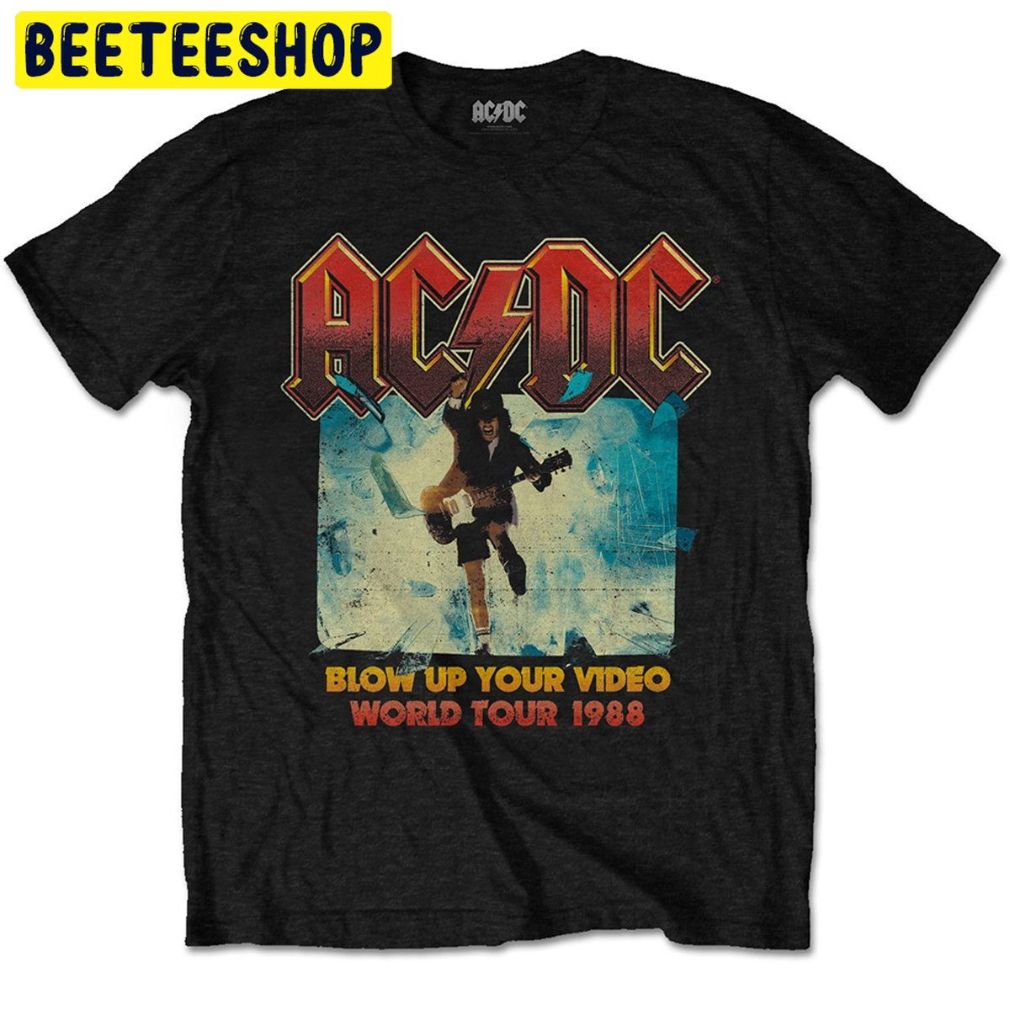 Acdc Blow Up Your Video World Tour Angus Young Trending Unisex Shirt