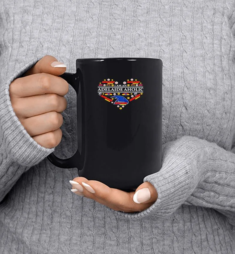 Adelaide Football Club Adelaide Aholic Heart Mug