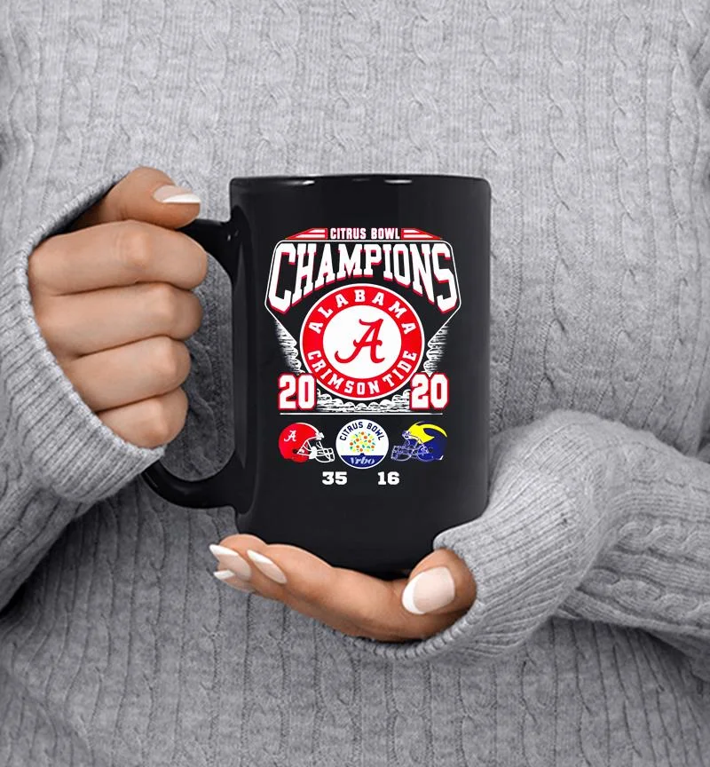 Alabama Crimson Tide Vs Michigan Wolverines Champions 2020 Citrus Bowl Mug