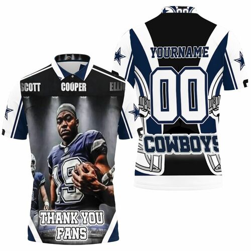 Amari Cooper 19 Dallas Cowboys Nfc East Division Champions Super Bowl 2021 Personalized 3D All Over Print Polo Shirt