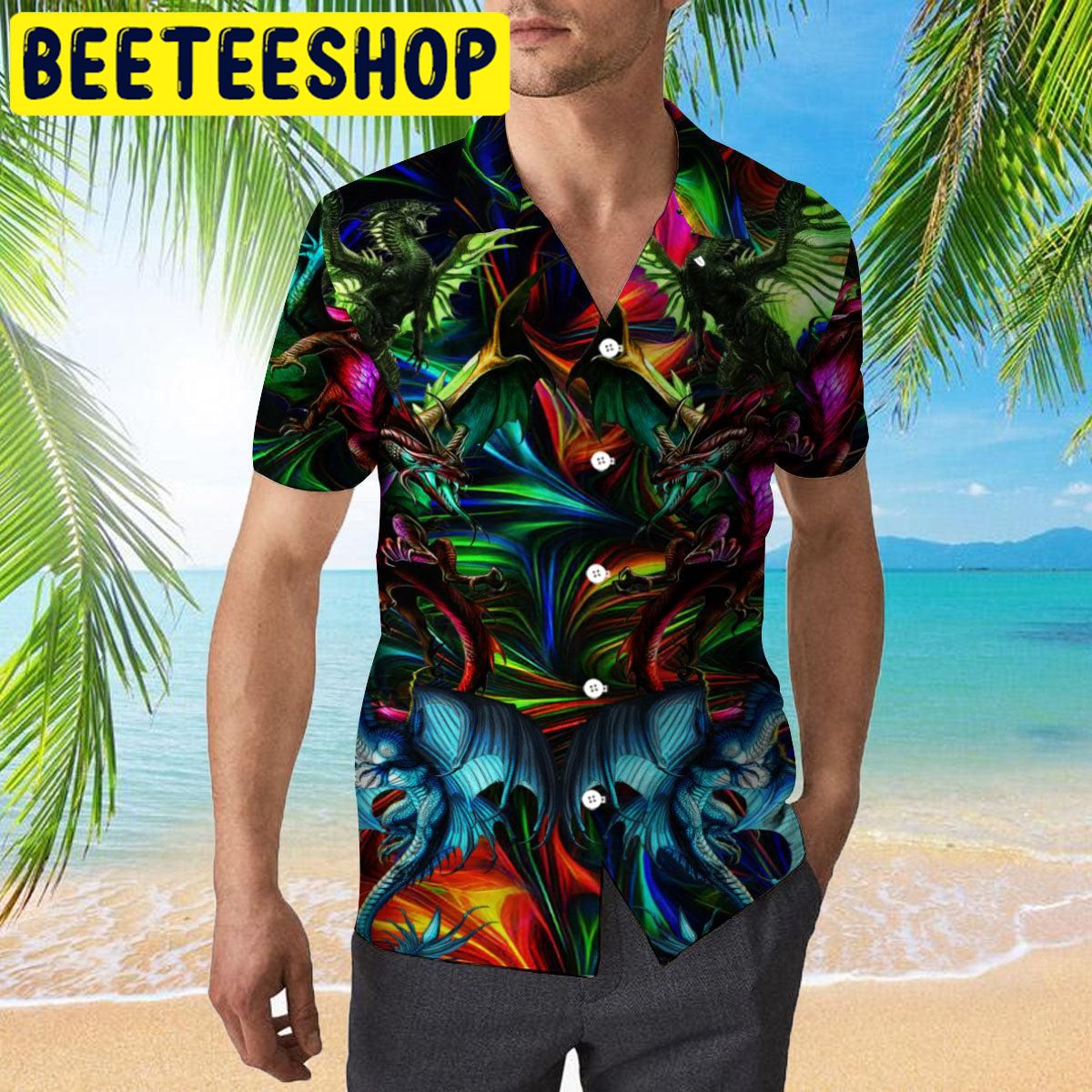 Amazing Dragon Birds Hawaiian Shirt