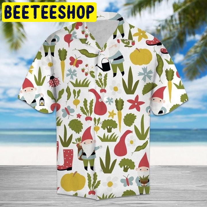 Amazing Garden Gnome And Vegetables Hawaiian Shirt