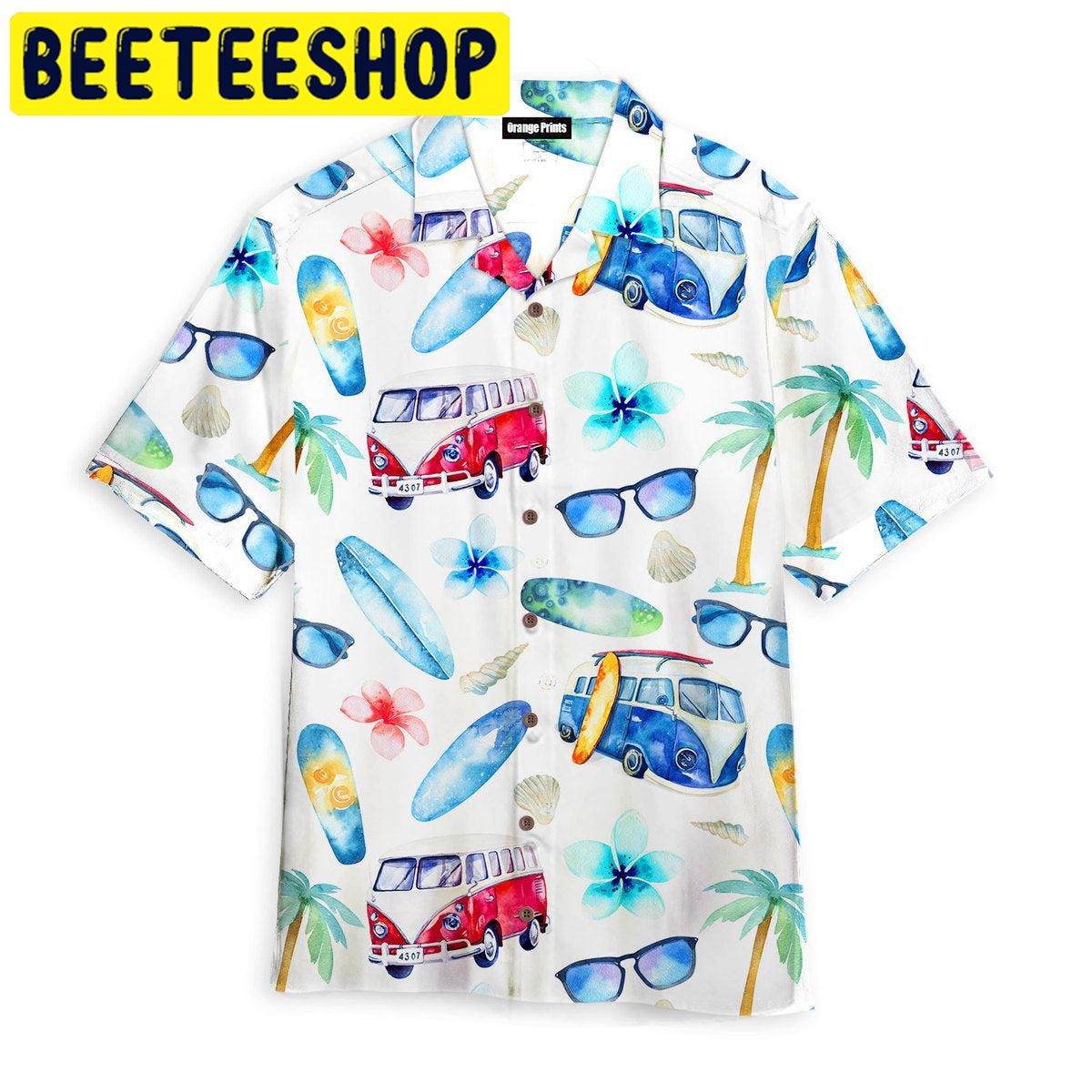 Amazing Hippie Bus Hawaiian Shirt