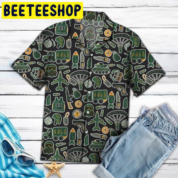 Amazing Military Hawaiian Shirt