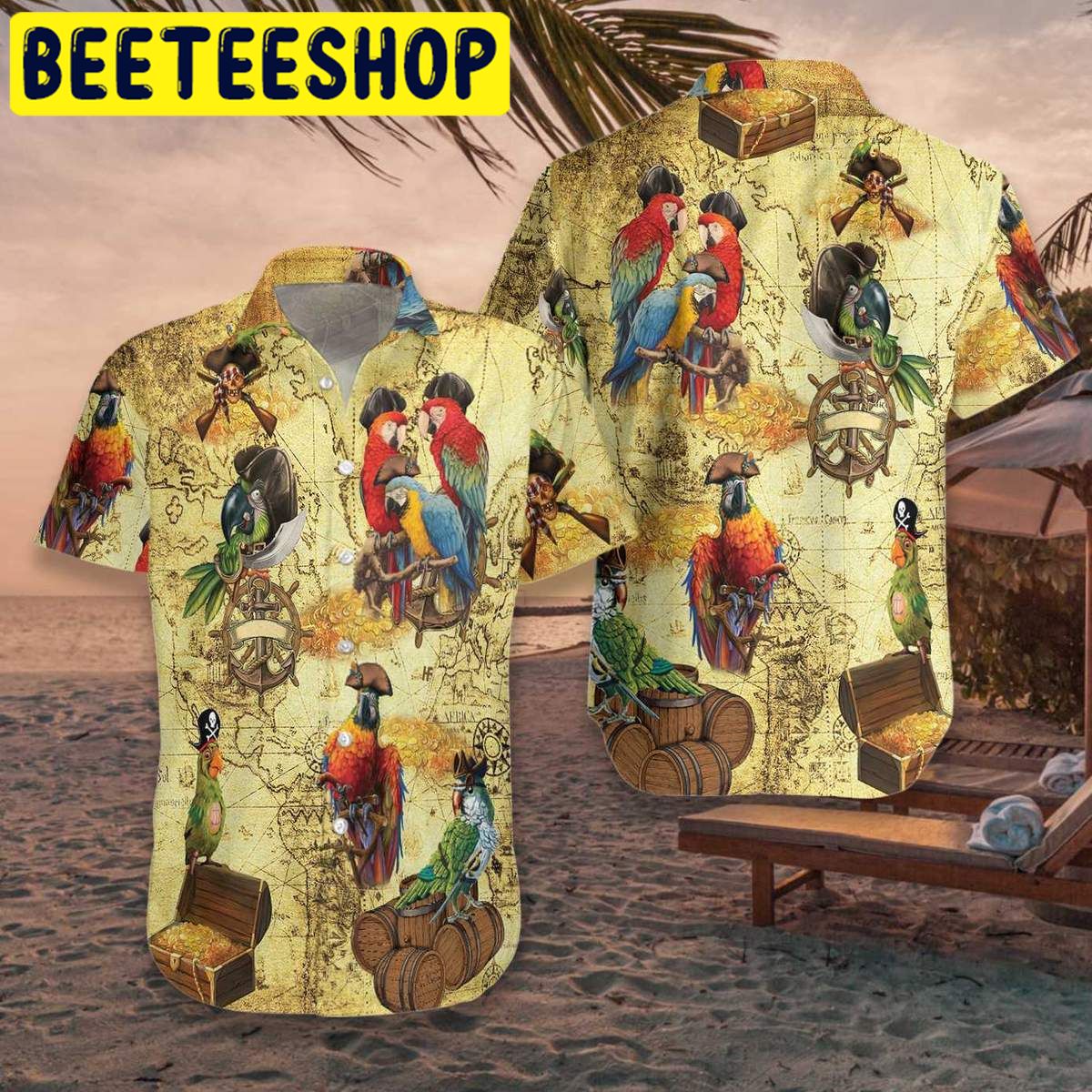 Amazing Pirate Parrots Hawaiian Shirt 2359