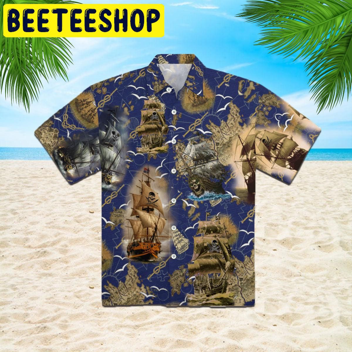 Amazing Pirate Ship Hawaiian Shirt - Beeteeshop