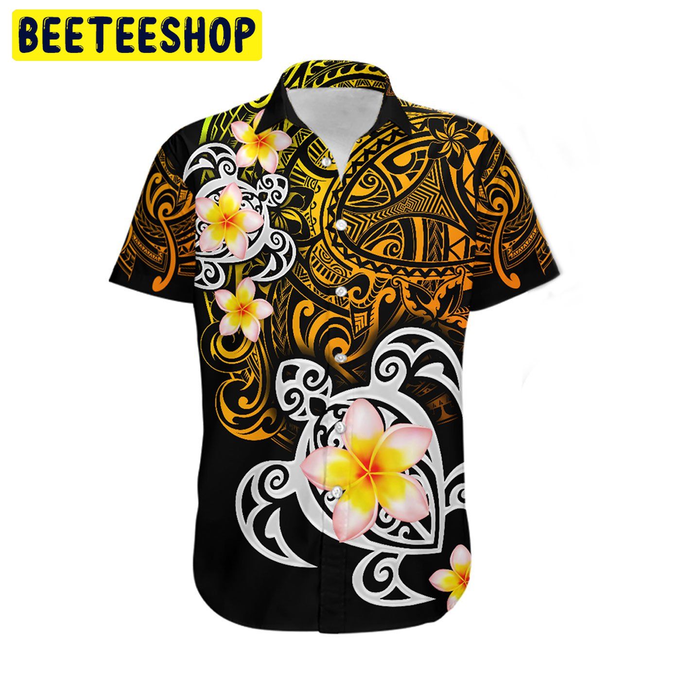 Amazing Polynesian Golden Maori Tattoo Combo Trending Hawaiian Shirt