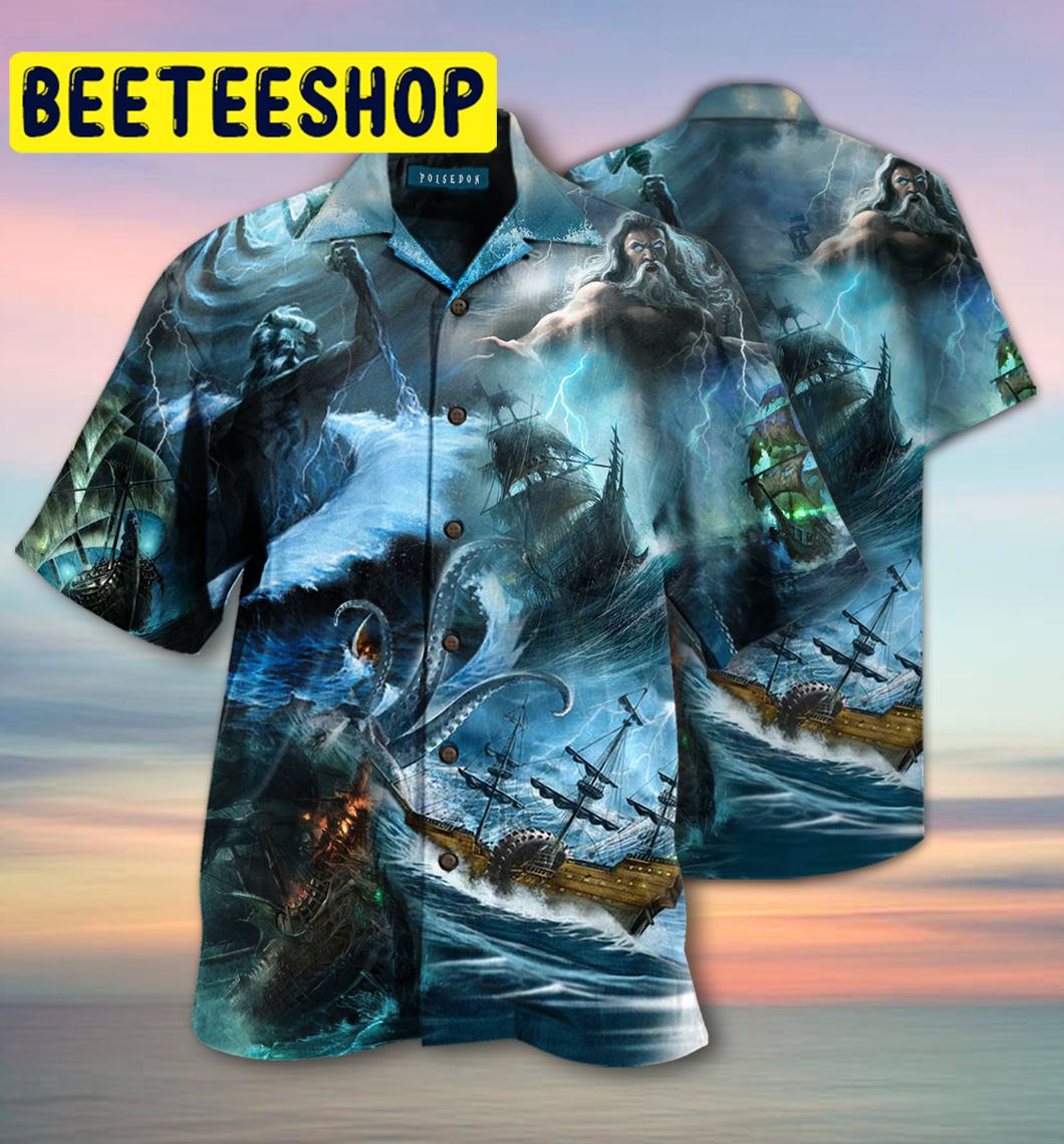 Amazing Poseidon Greek Mythology Hawaiian Shirt