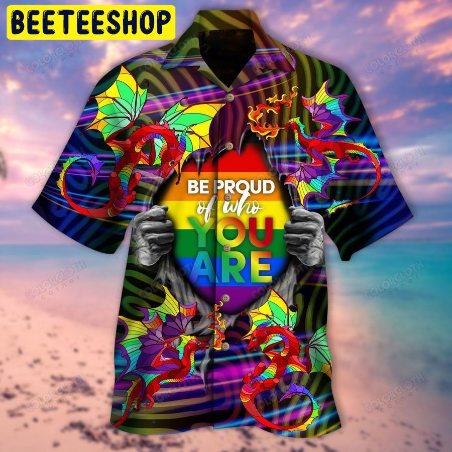 Amazing Rainbow Dragon LGBT Unisex Trending Hawaiian Shirt