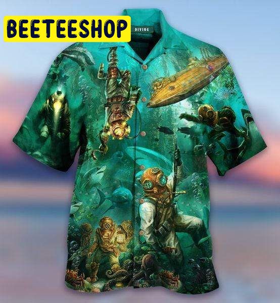 Amazing Scuba Diving Don’t Fear Death Fear Hawaiian Shirt