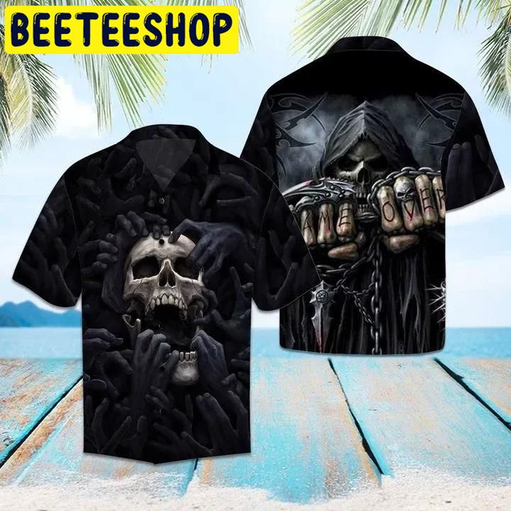 Amazing Skull Hawaiian Shirt 2153