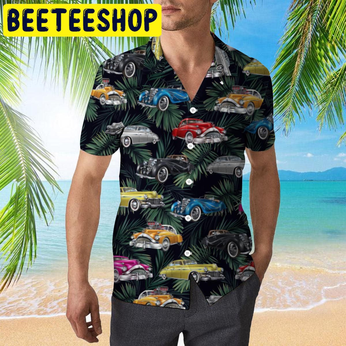 Amazing Vintage Retro Muscle Car Hawaiian Shirt