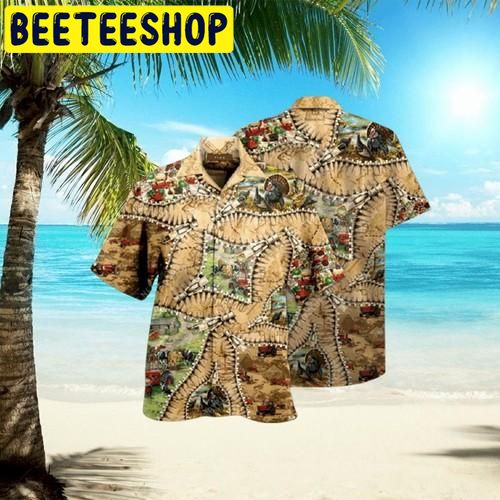 Amazing Zipper Farmer Animals Cute Hawaiian Shirt - Beeteeshop