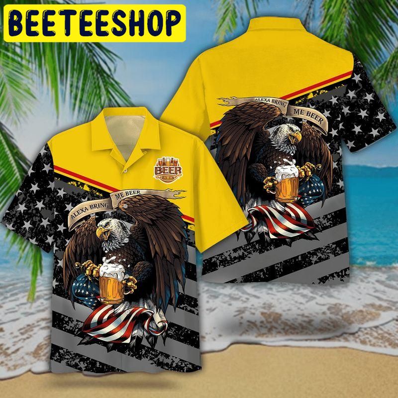American Eagle Alexa Bring Me Beer Hawaiian Shirt - Beeteeshop