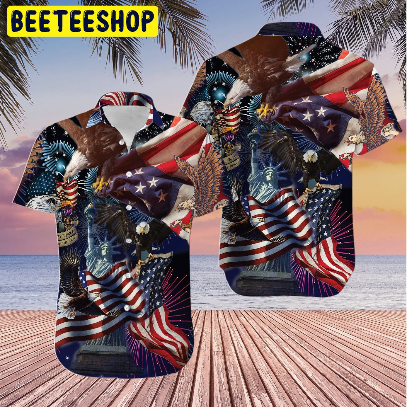 American Patriotic Eagle Trending Hawaiian Shirt