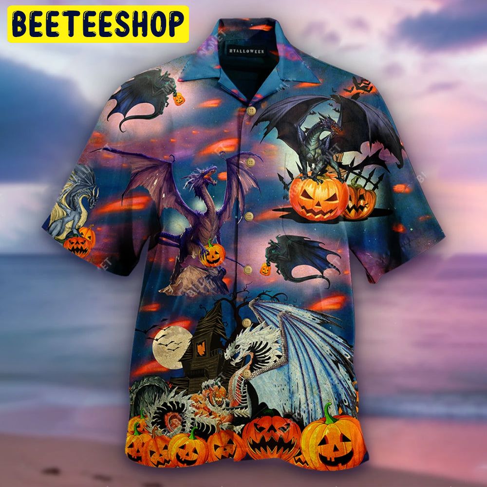 Art Dragon Halloween Trending Hawaiian Shirt