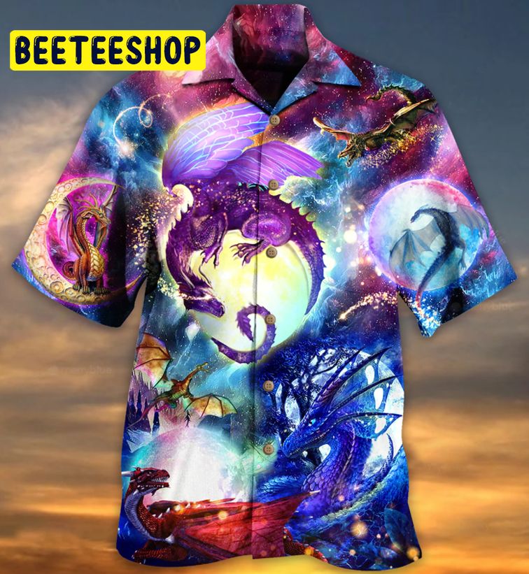 Art Galaxy Art Dragon Love Life Trending Hawaiian Shirt