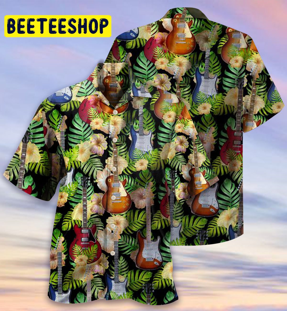 Art Guitar Trending Hawaiian Shirt